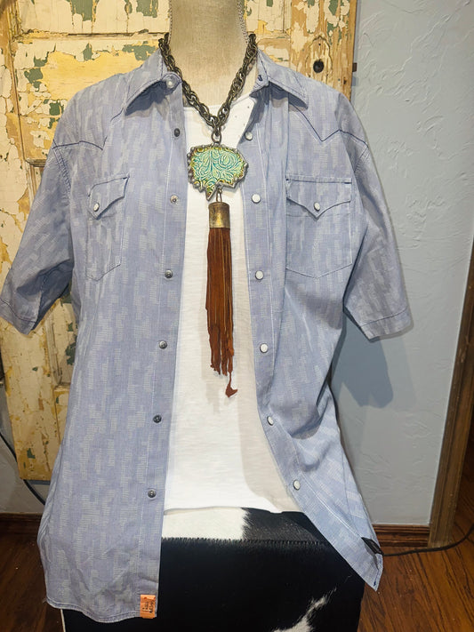 Retro Wrangler Short Sleeve Pearl Snap