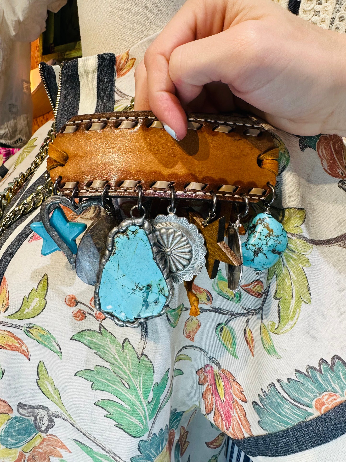 Art by Amy Leather Charm Bracelet