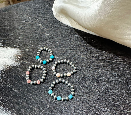 Navajo Stretchy Sterling Rings