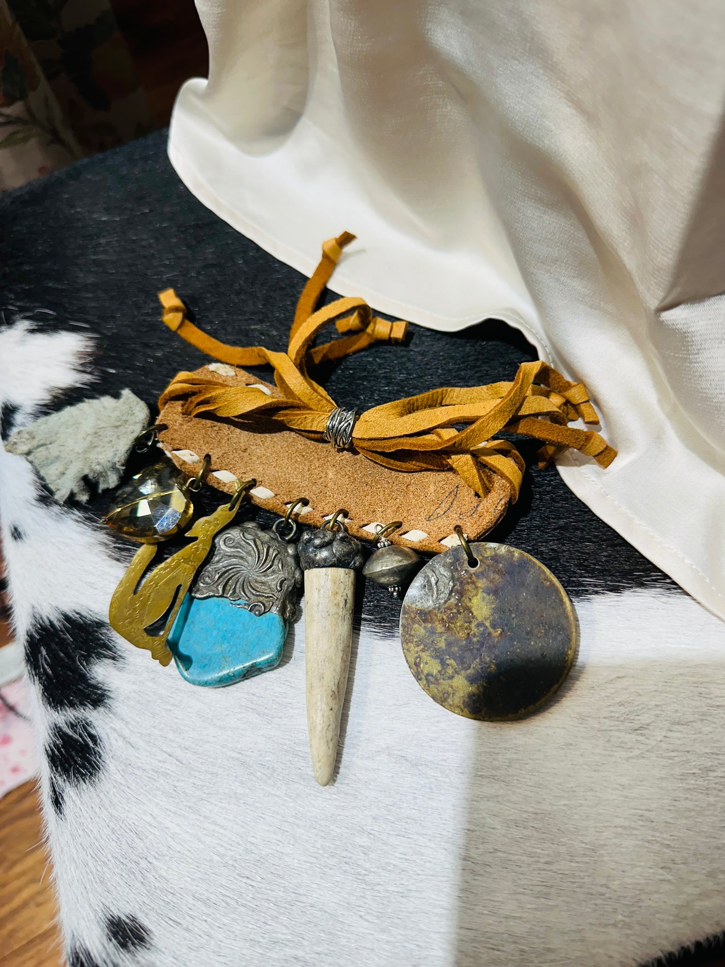 Art by Amy Leather Charm Bracelet