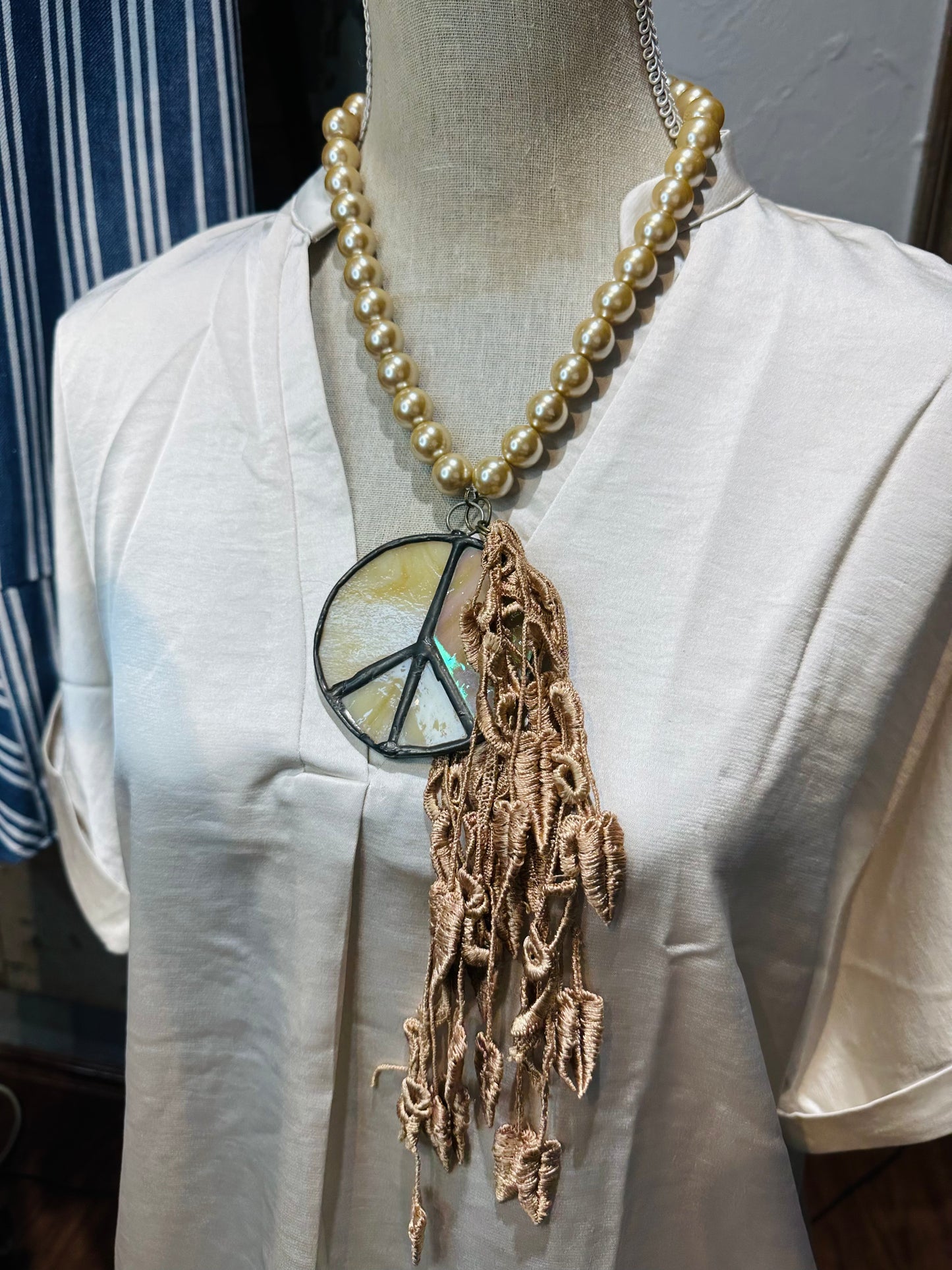 Gypsy South Peace Sign Necklace