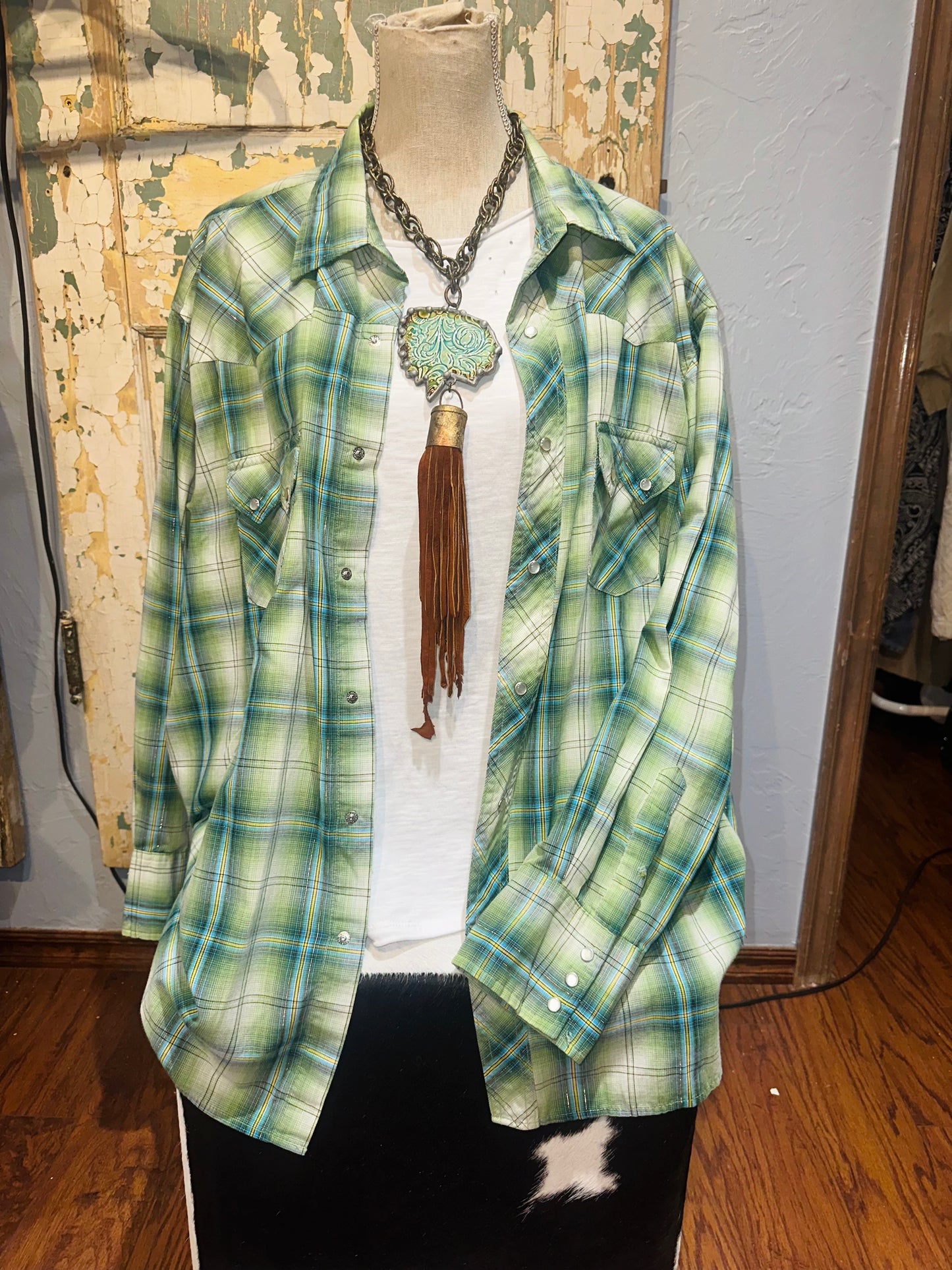 Retro Wrangler Long Sleeve Pearl Snap