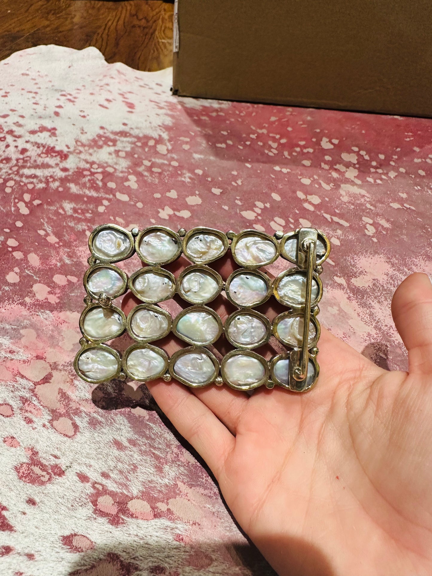 Mother of Pearl Belt Buckle