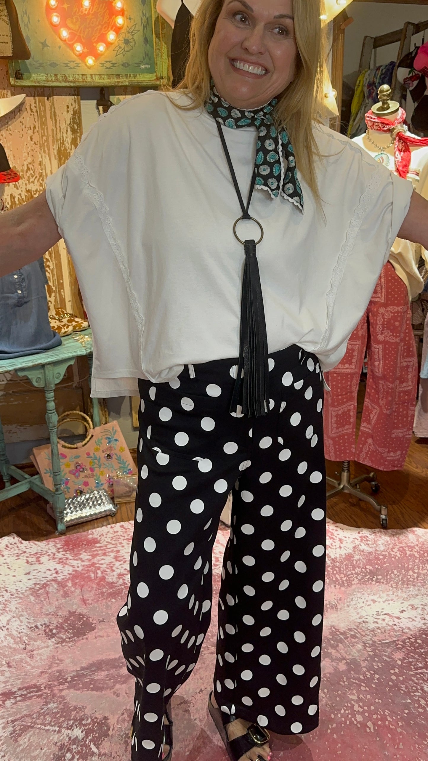 Easel White Oversized Top