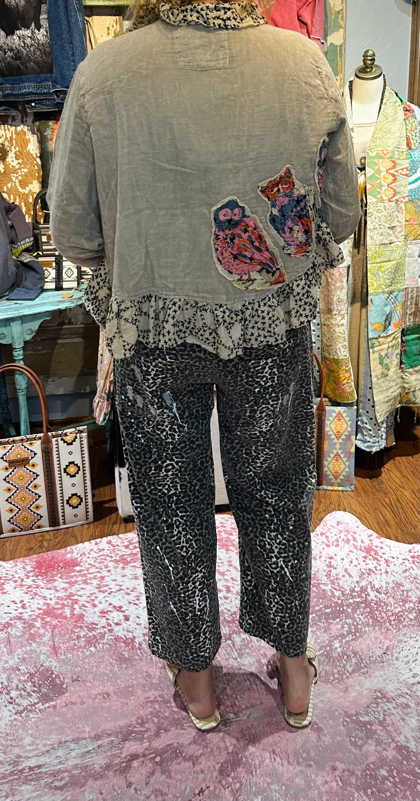 Oli & Hali Cheetah Print Drawstring Pants