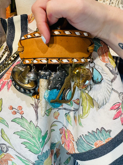 Art by Amy Leather Charm Bracelet