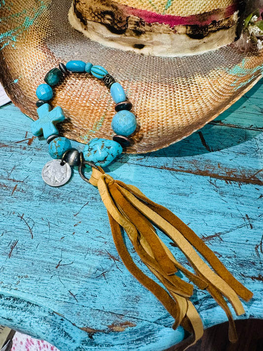 Art by Amy Chief Nickel Bracelet