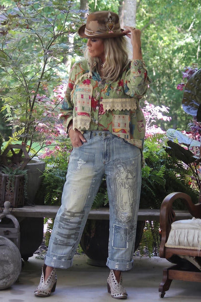 Jaded Gypsy Peace and Love Jeans - Faith