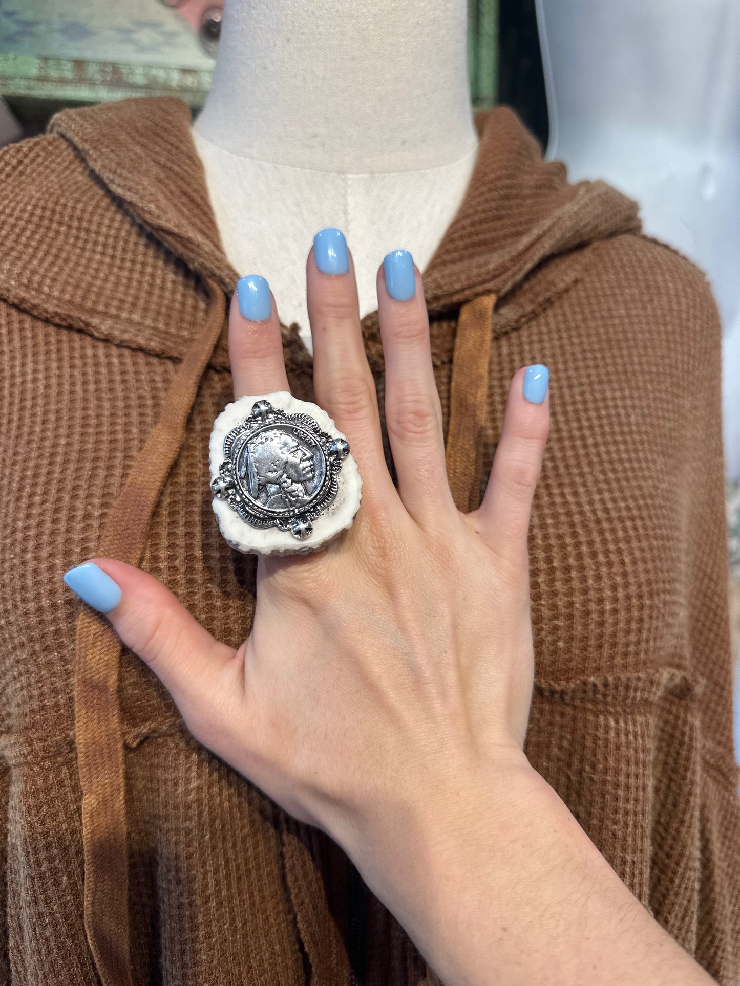 Sandra Ling Antler Shed Chief Ring