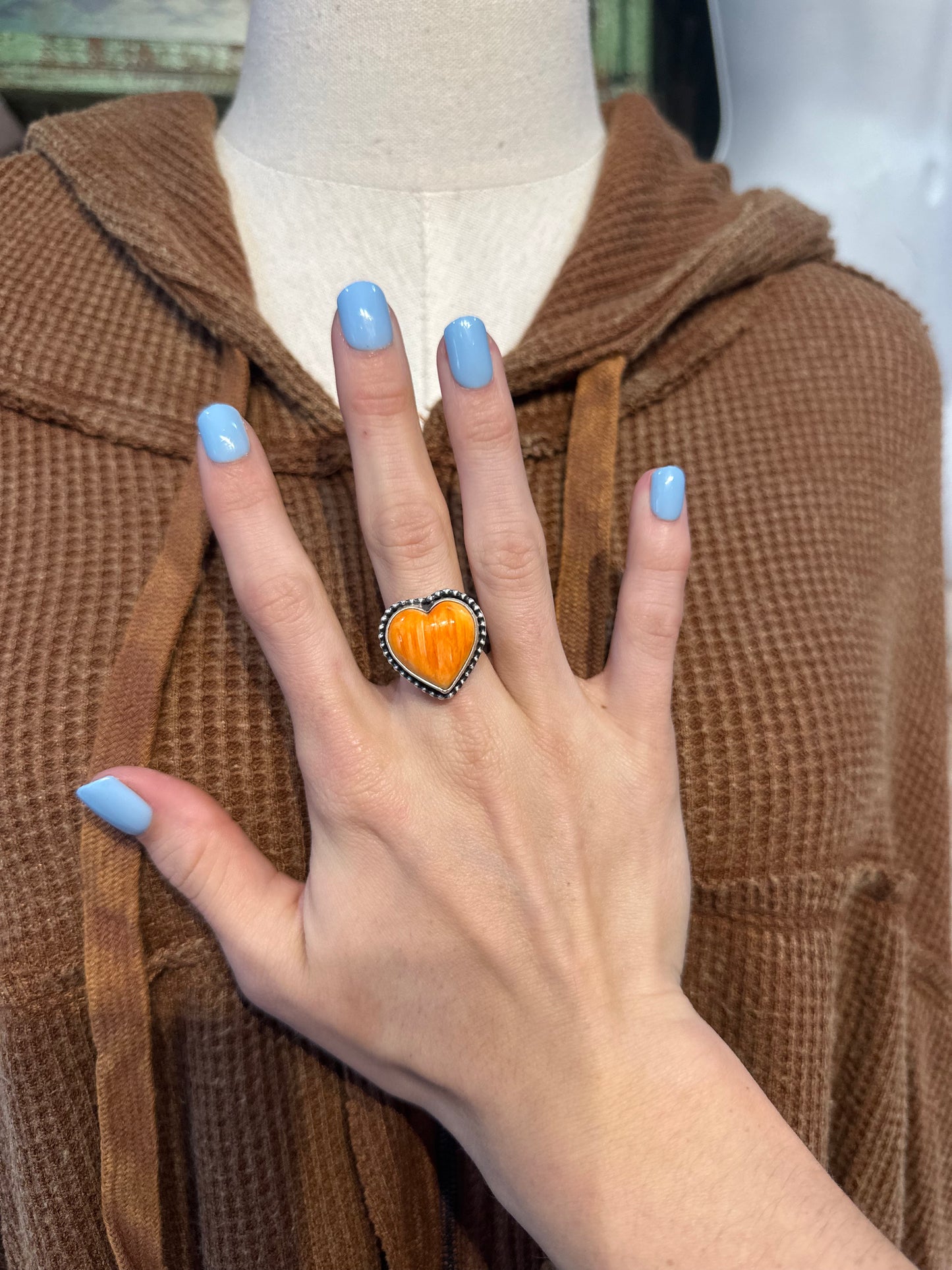 Navajo Spiny Heart Ring