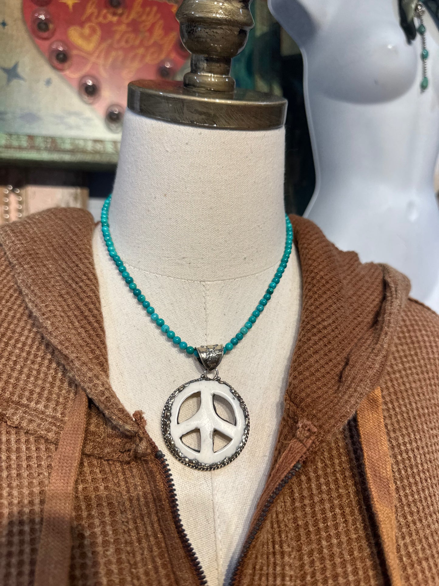 Tibetan Bone Peace Pendant