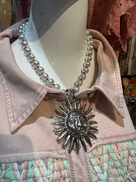 Be the Light Sun Necklace on Inspired Pearls