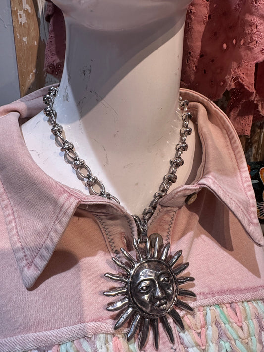 Be the Light Sun Necklace on Chain