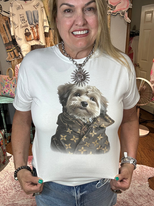 Fancy Yorkie Dog Tee