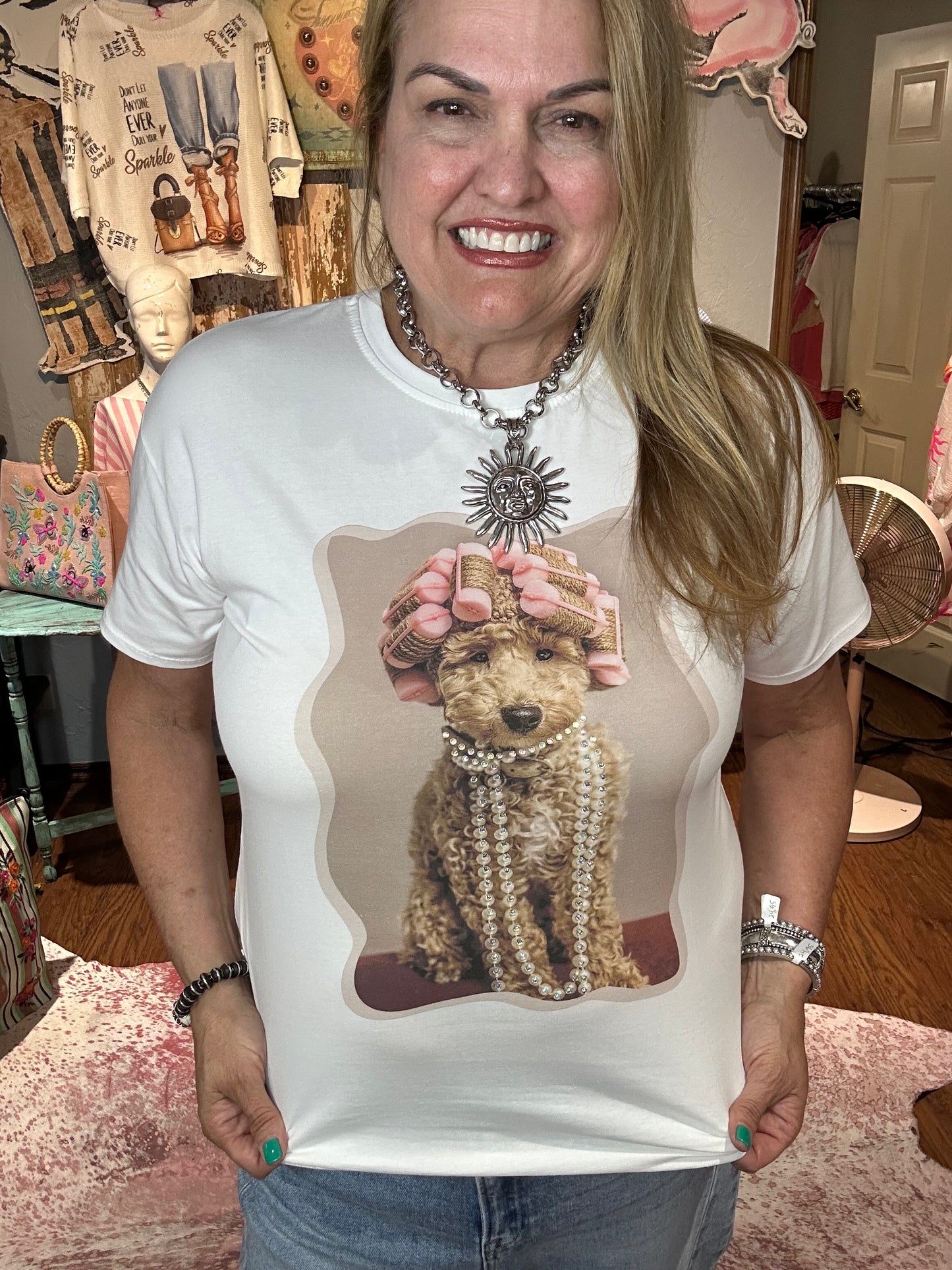 Goldendoodle Curlers Tee
