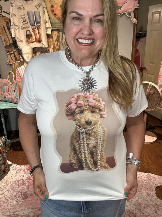 Goldendoodle Curlers Tee