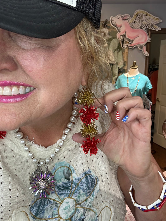 Sparkly Beaded Earrings