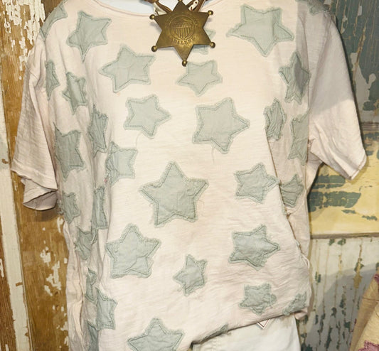 Sage Front Star Tee