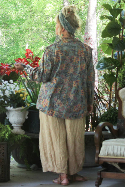Jaded Gypsy Quilted Paths Pants - Golden