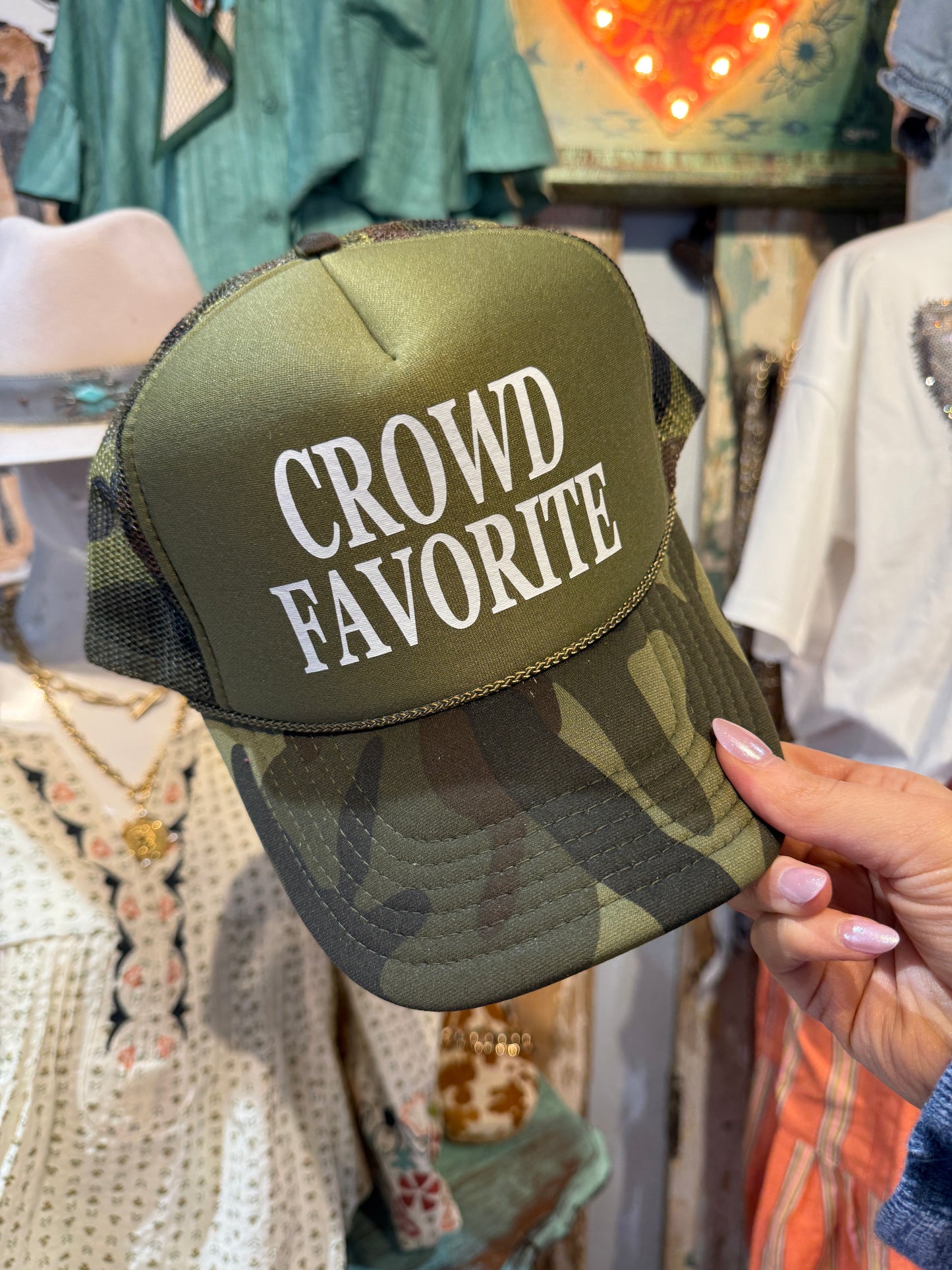 Crowd Favorite Camo Trucker Hat