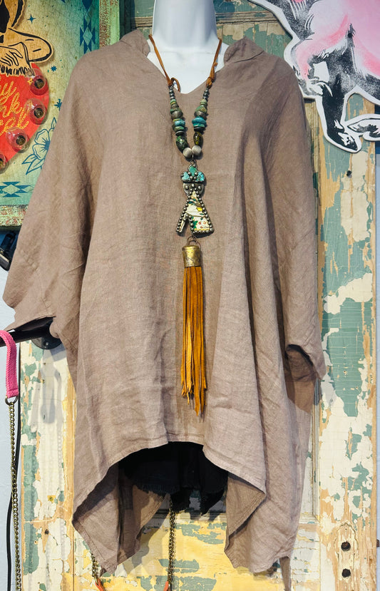 Linen Taupe Top