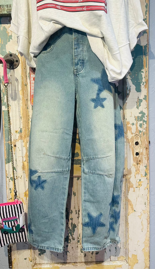 Easel Star Barrel Denim