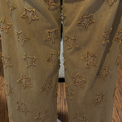 Paperlace Distressed Star Pants