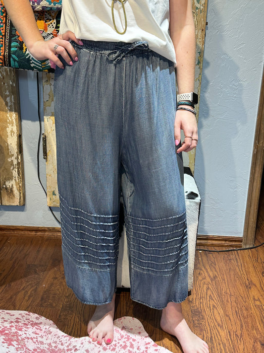 Easel Denim Tencel Pants