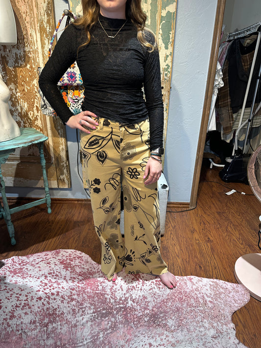 Easel Floral Pant