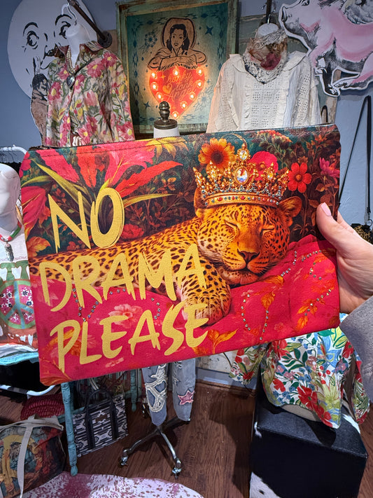 No Drama Please Zipper Bag