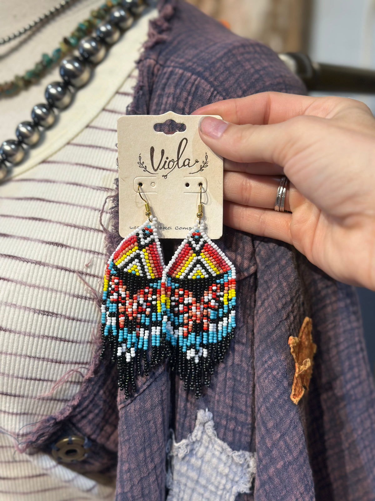Beaded Dangle Earrings