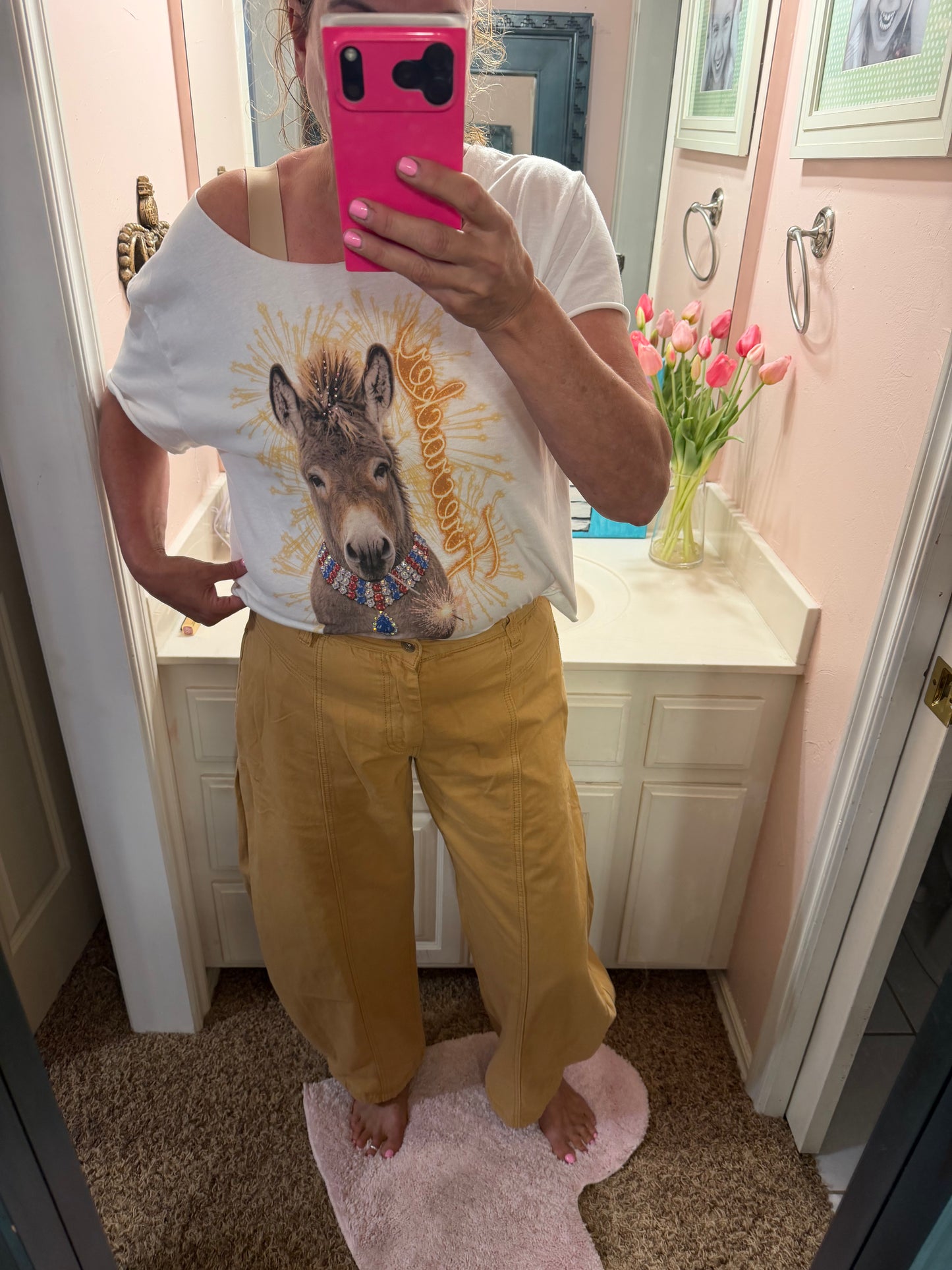 Oli & Hali Honey Mustard Barrel Pants