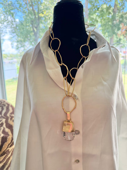 Golden Glow Statement Necklace