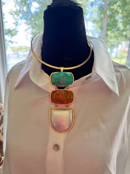 Coastal Luxe Statement Choker Necklace