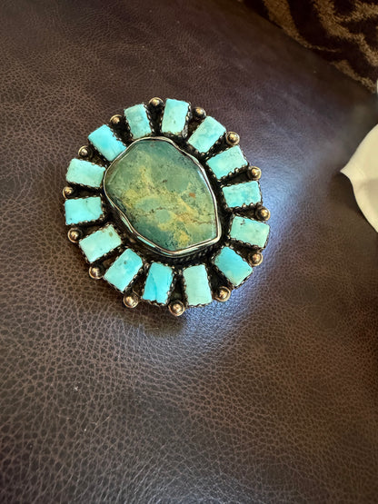 Genuine Turquoise Statement Ring