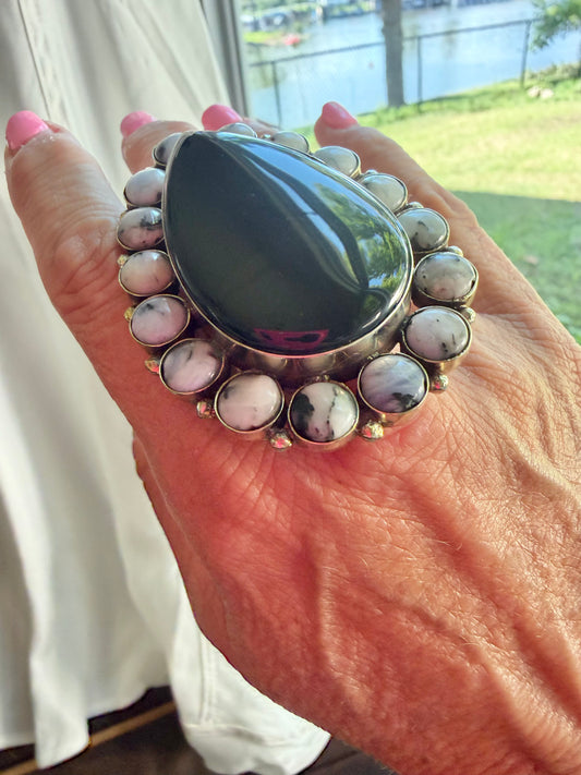 Black Onyx Statement Ring