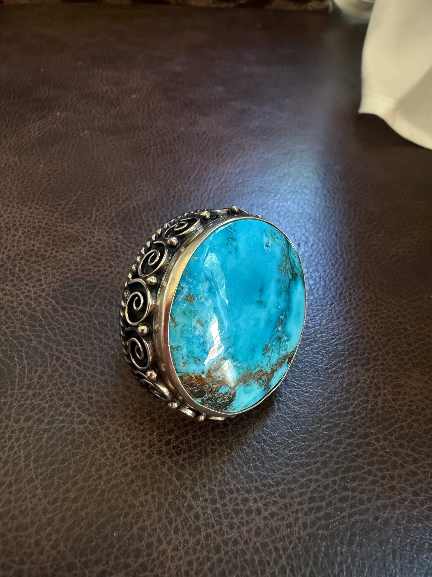 Genuine Turquoise Statement Ring