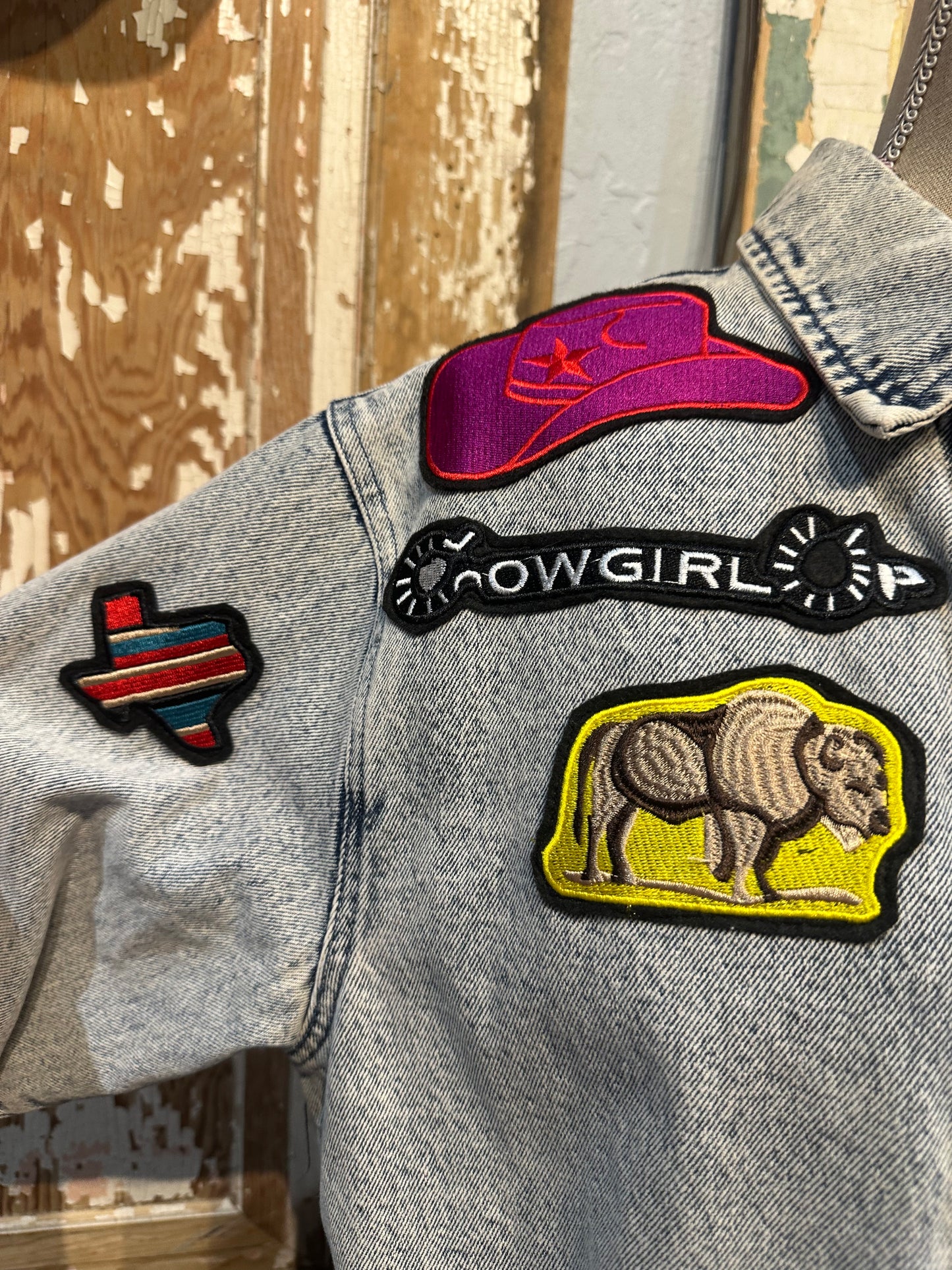Light Denim Patch Jacket