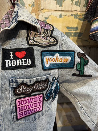 Light Denim Patch Jacket