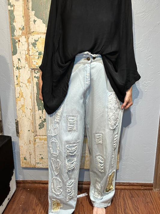 Paperlace Love Patch Pants