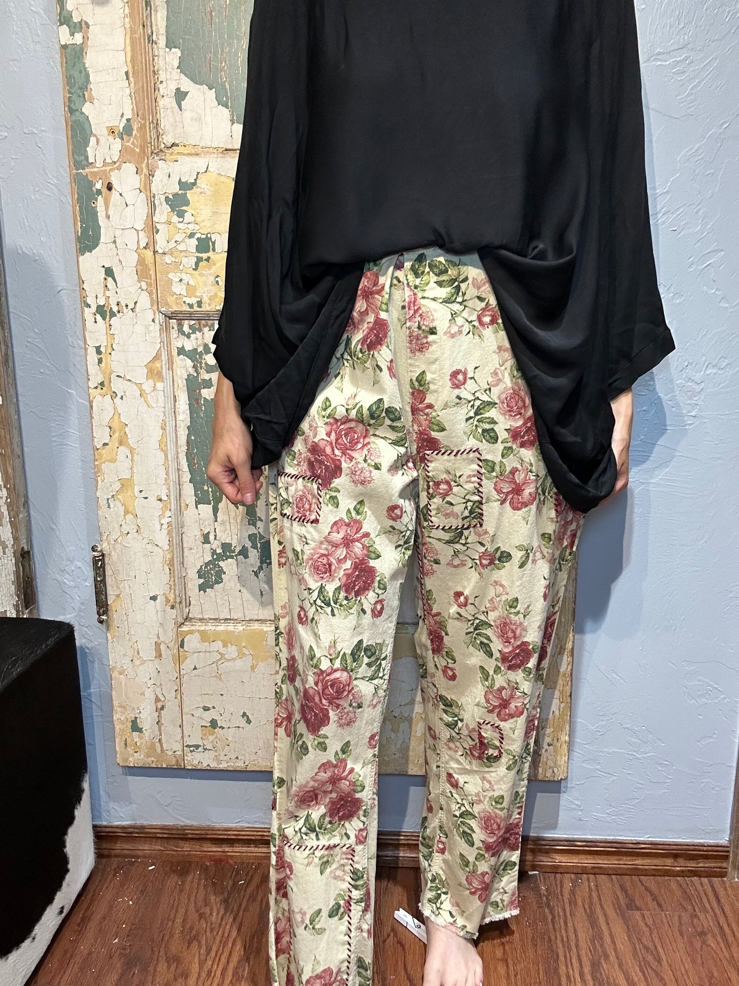 Jaded Gypsy Floral Traveler Pants