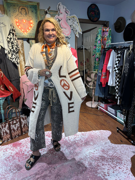 POL Love Peace Cardigan