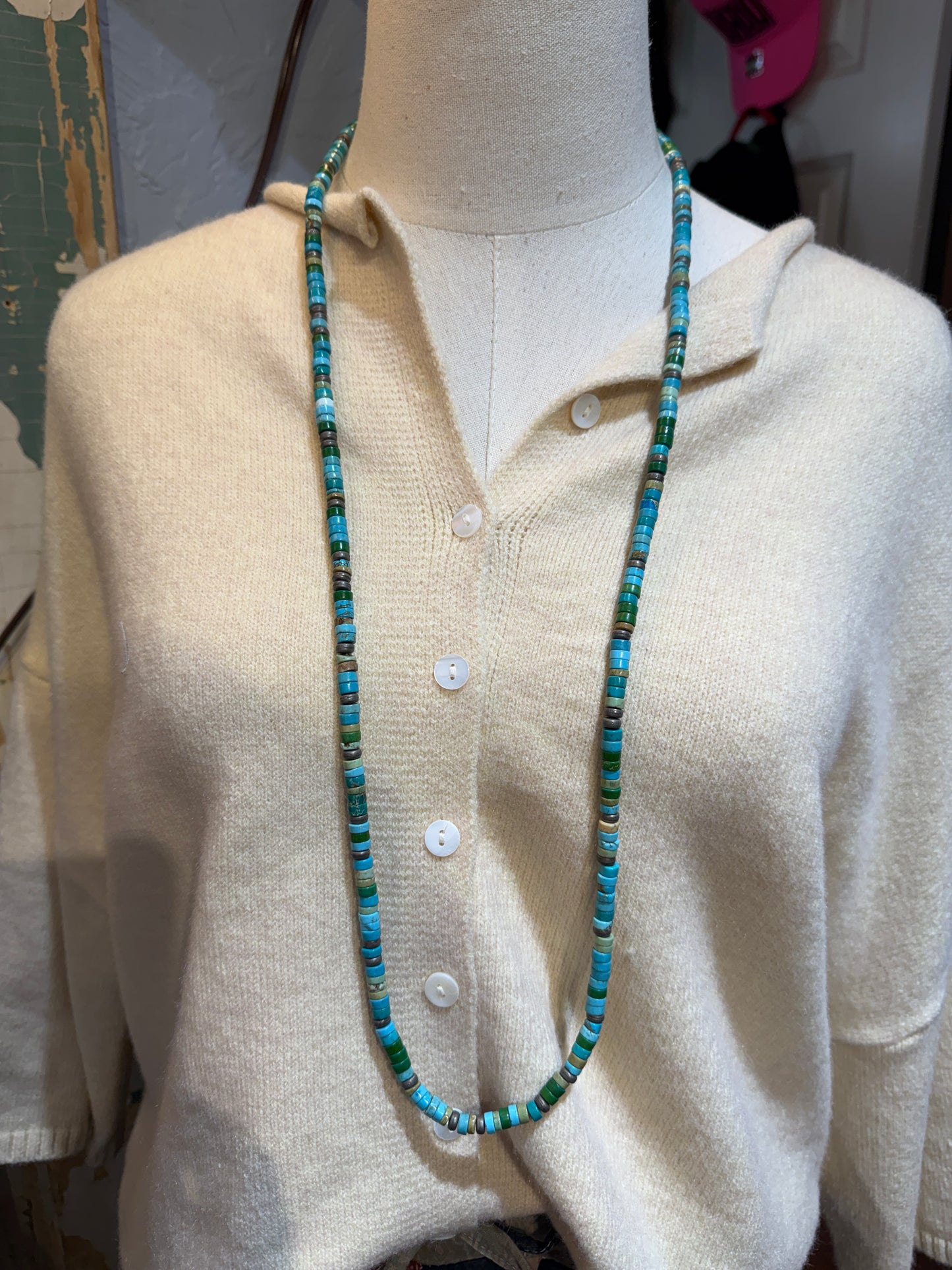 Long Turquoise Necklace