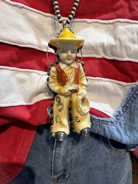 Cowboy Handmade Soldered Necklace