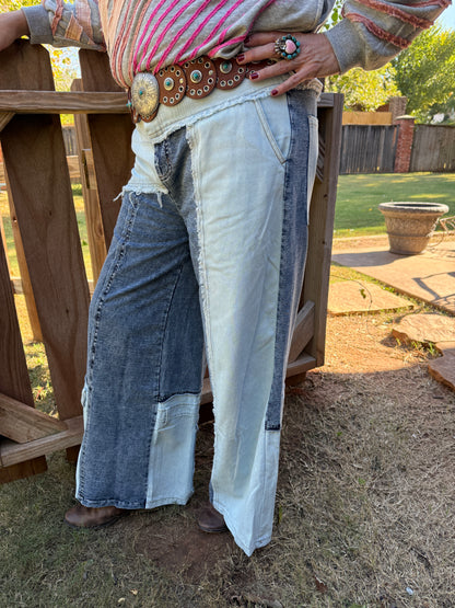 Oli & Hali Denim Patchwork Jeans