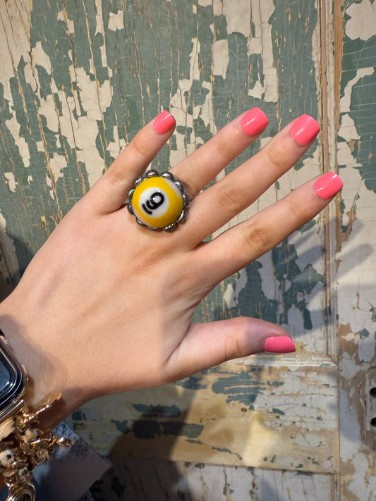 Pool Ball Adjustable Ring