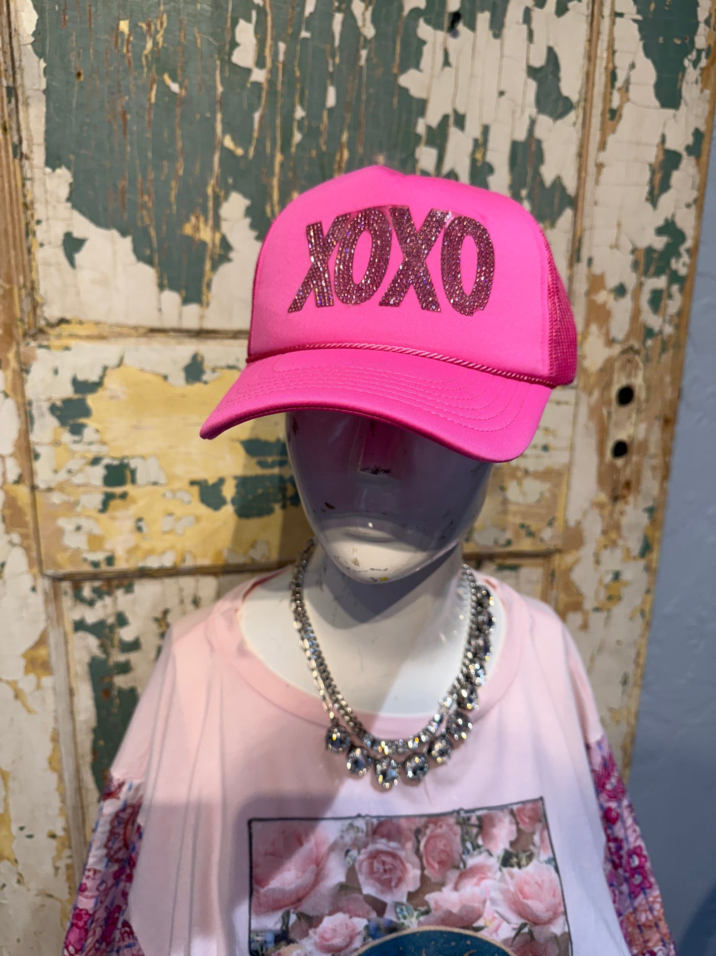 Pink XOXO Trucker Hat