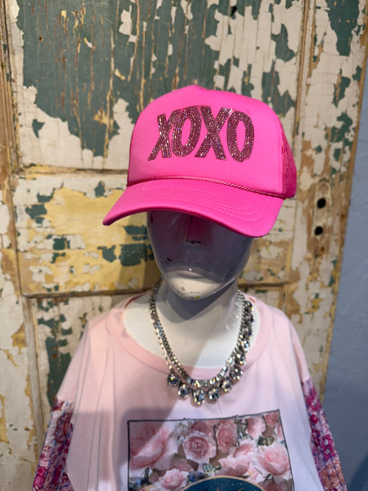 Pink XOXO Trucker Hat