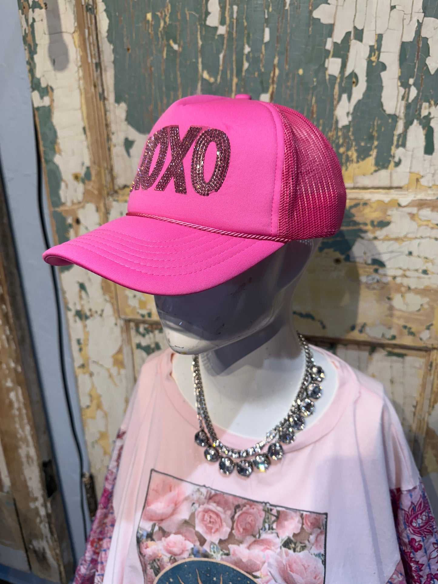 Pink XOXO Trucker Hat
