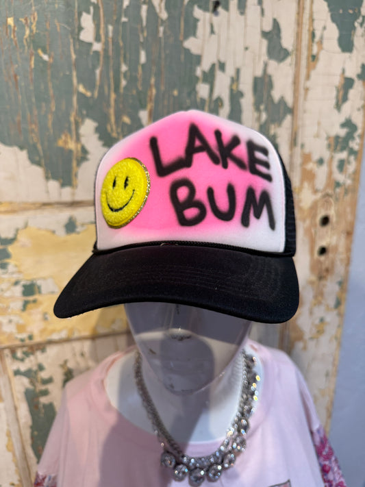 Lake Bum Patch Trucker Hat